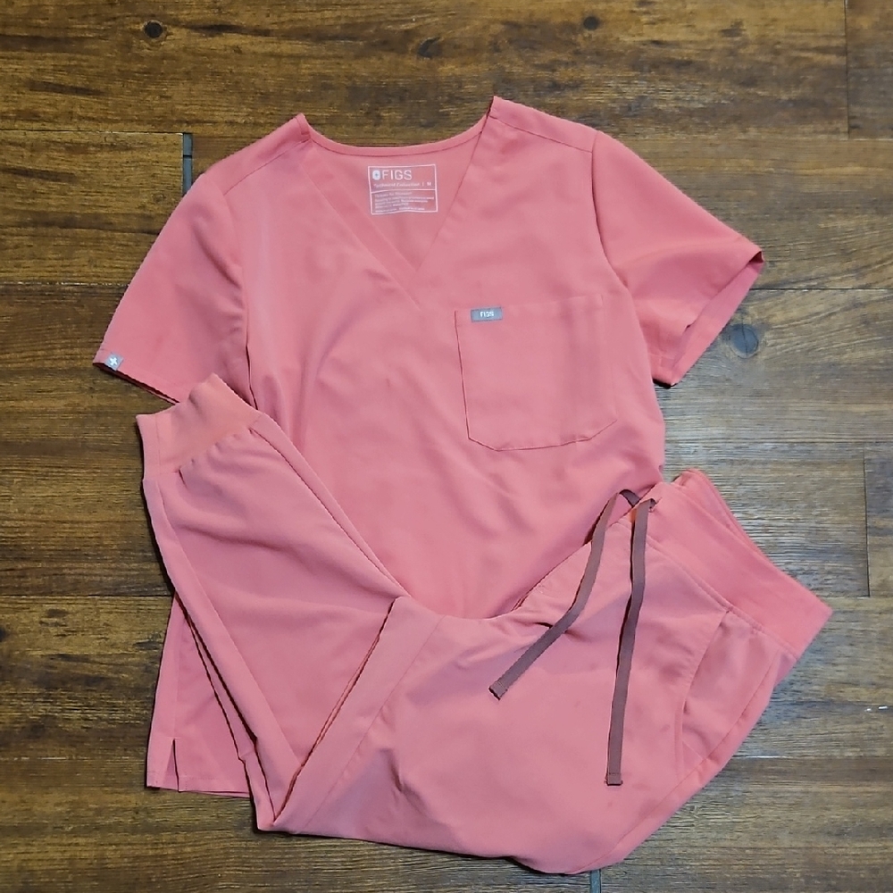 Figs Womens Scrub Set Quartz Catarina Med Zamora Joggers Med Petite Like New!